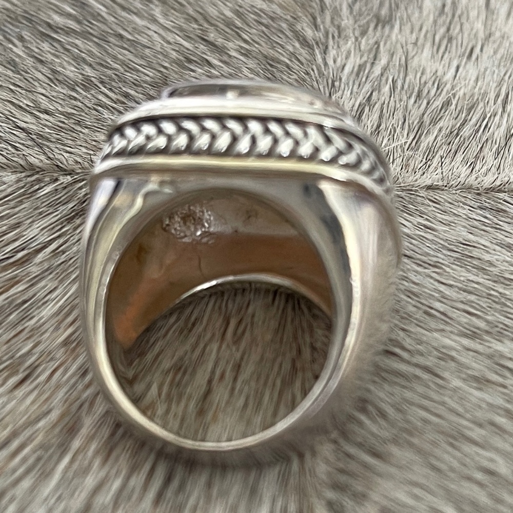 COCKTAIL RING FACETED STONE - Picture 4 of 9